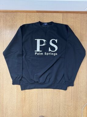 Black Logo Crew Sweatshirt